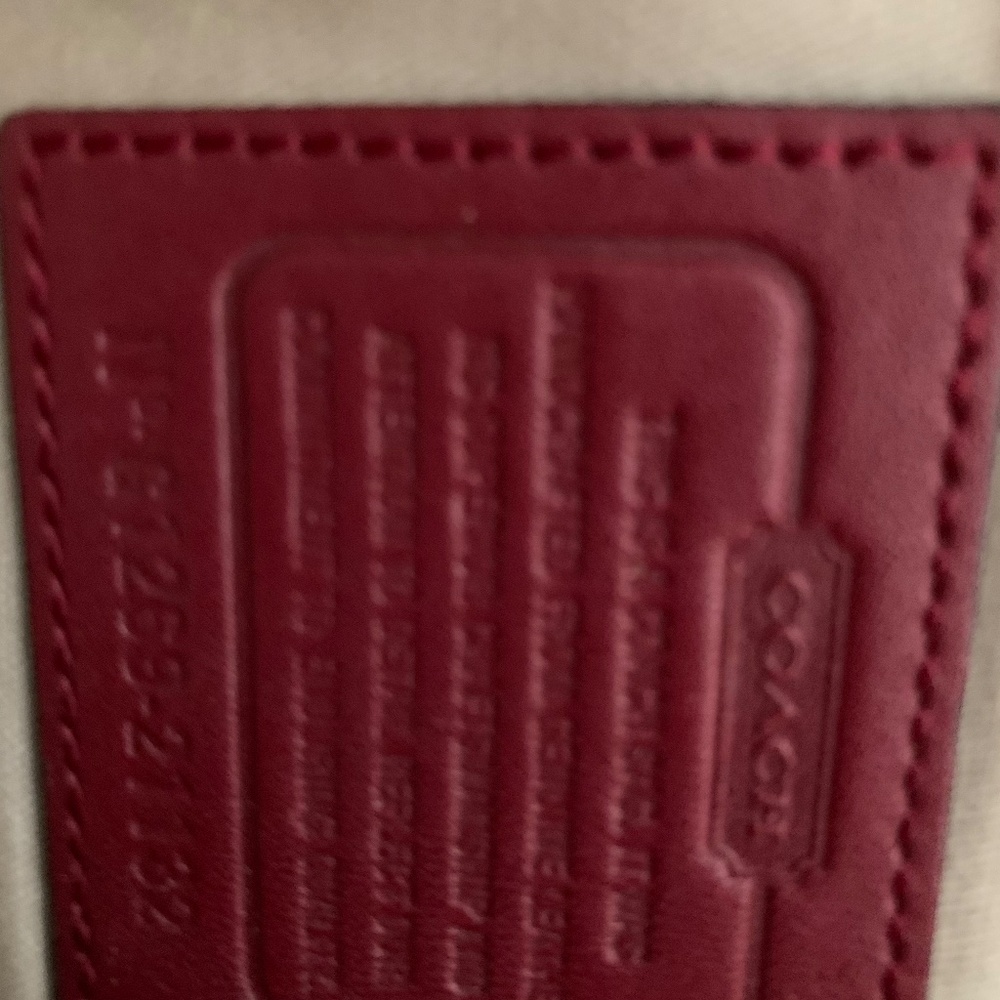 Red Coach purse - Picture 6 of 7